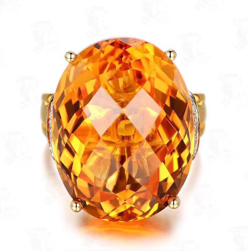 Brazilian Citrine Ring Lucky Turn