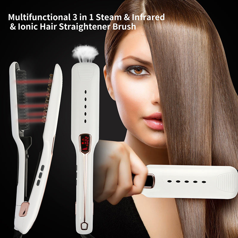 Multifunctional Negative Ion Infrared Spray Steam Hair Straightening Comb