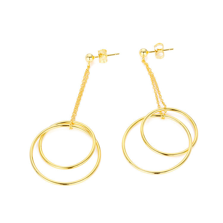 European And American Trendy Jewelry Simple Circle Eardrops