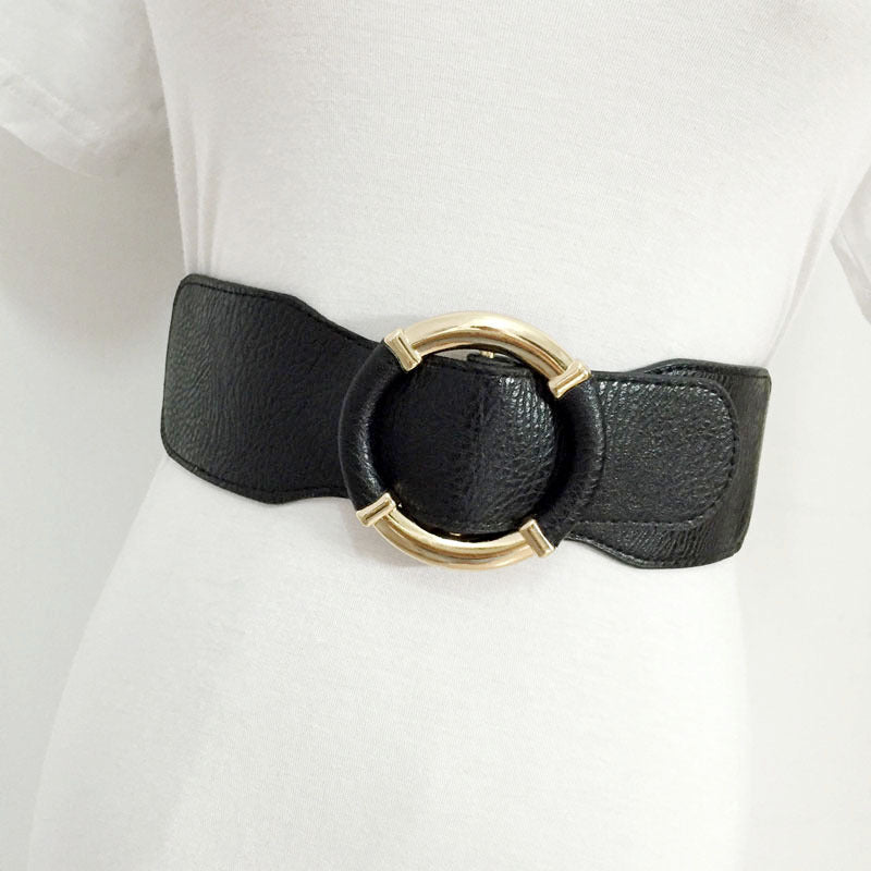 Coat belt women's wide belt