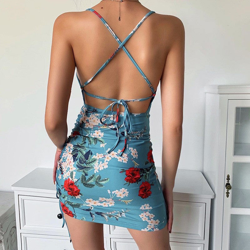 The New Woman Sexy Backless Slip Dress