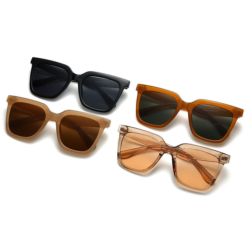 European And American Simple Large Frame Square Sunglasses