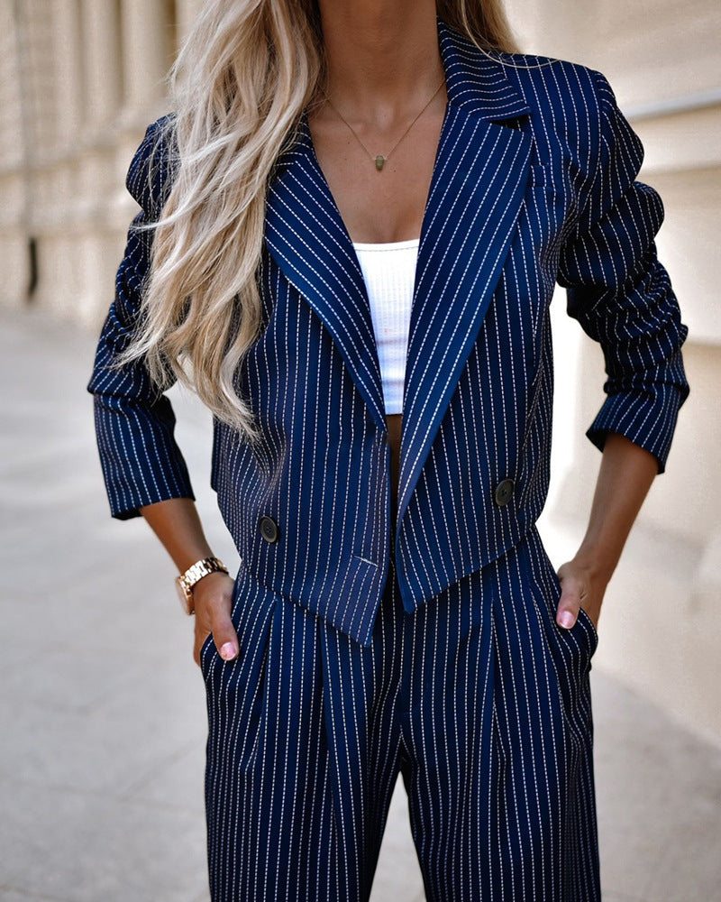 Women's Fashion Straight Pants Suit