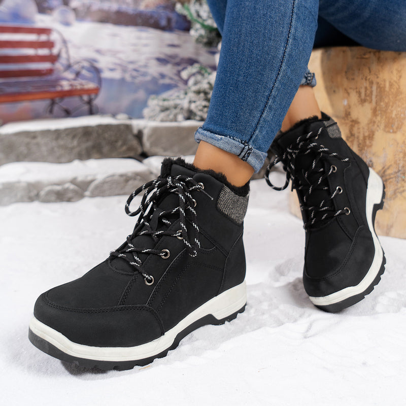 Outdoor Women's Warm Non-slip Short Tube Suede Dr Martens Boots