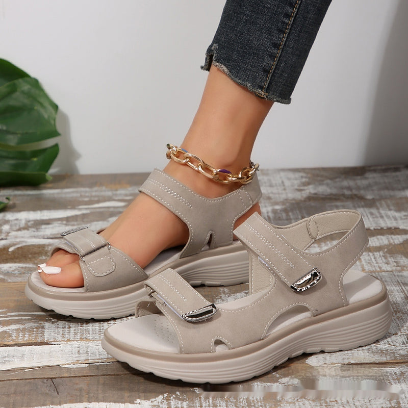 Thick Bottom Casual Strap Velcro Sandals