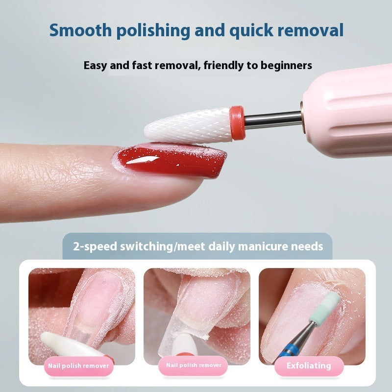 Two-in-one Grinding Pen Manicure Handheld Portable UV Lamp