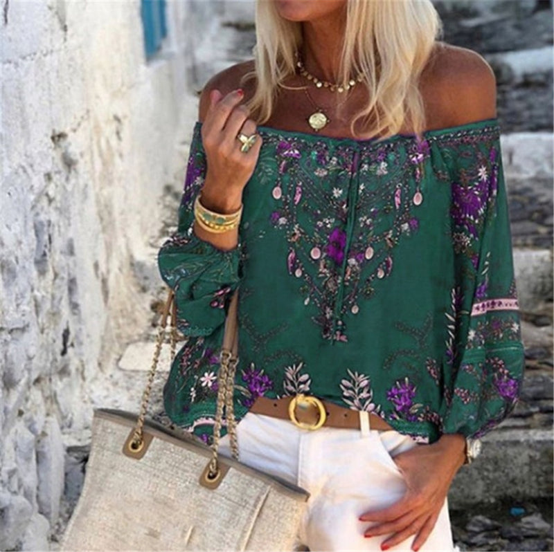 Lace-up lace-up chiffon shirt