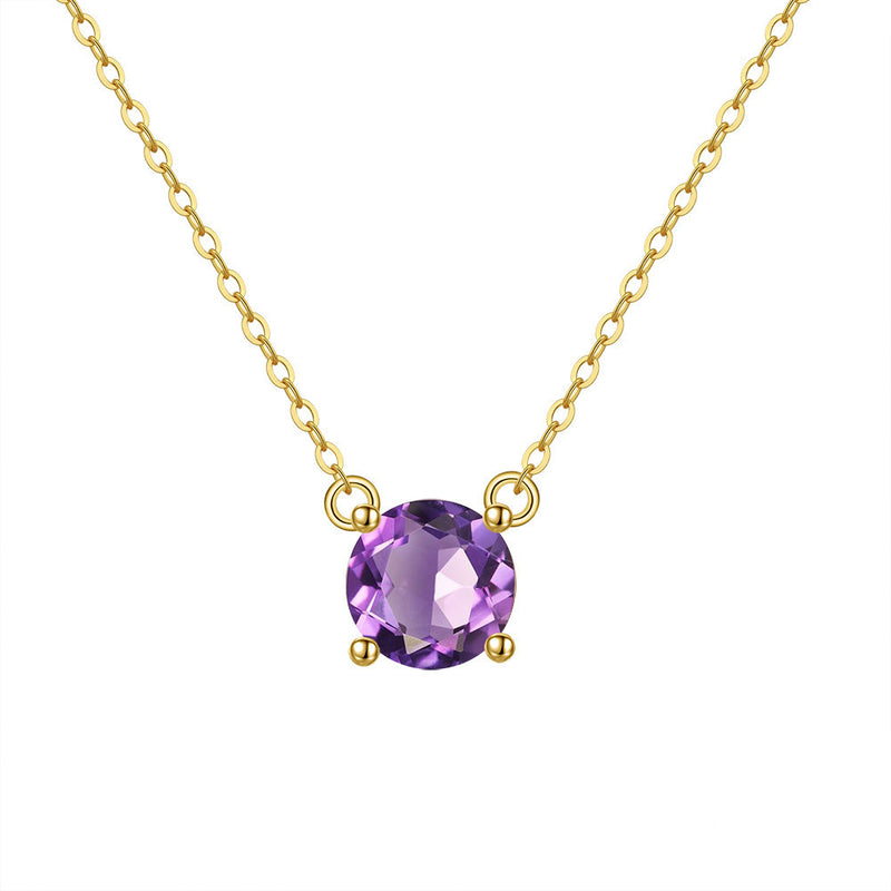 Natural Brazilian Amethyst Necklace