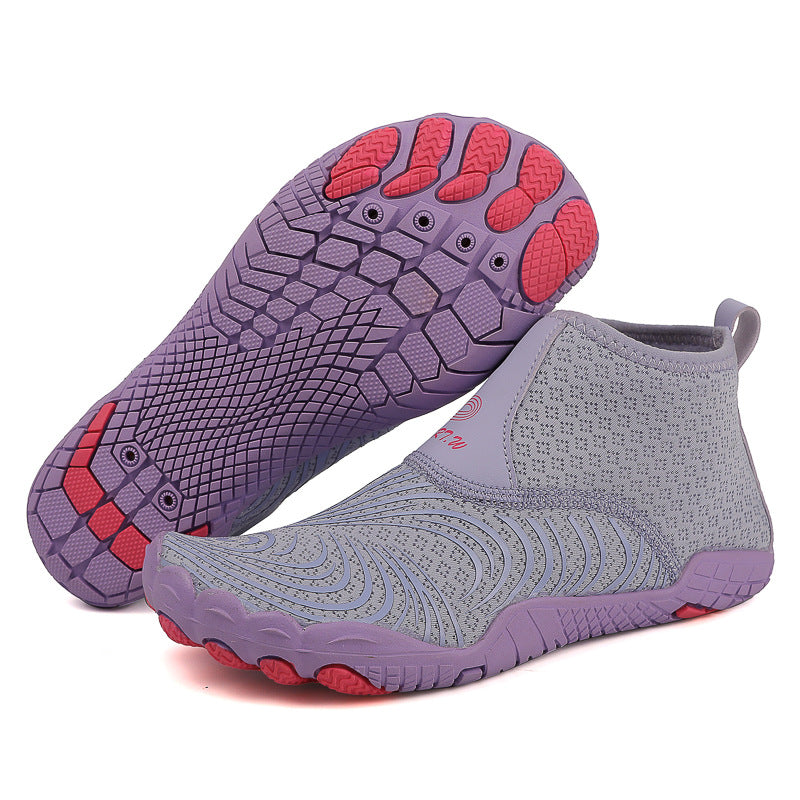 Mid-top Anti-mud Beach Shoes Women's Thick Bottom Anti-cut