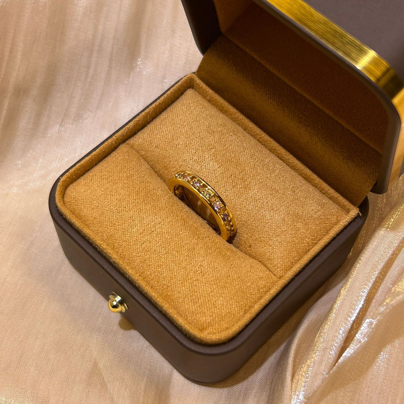 Retro 18K Gold Ring Women