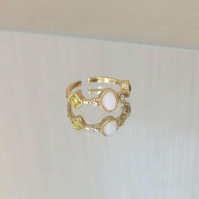 Retro 18K Gold Ring Women