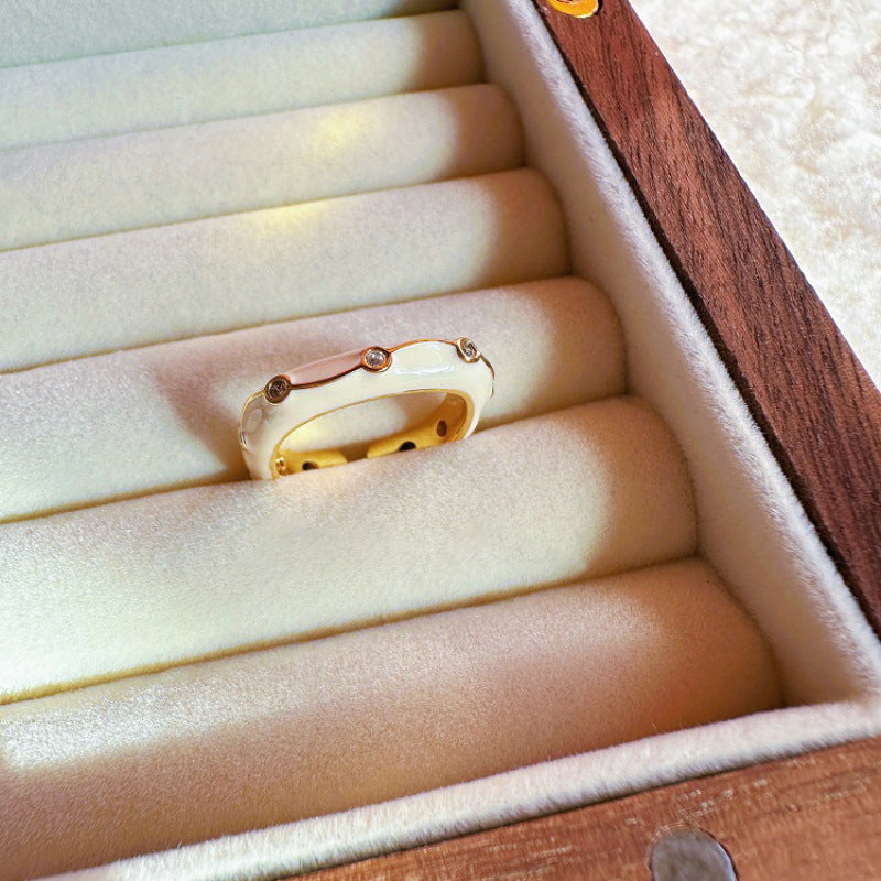 Retro 18K Gold Ring Women