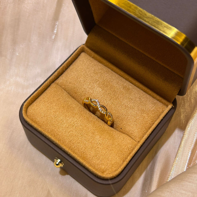 Retro 18K Gold Ring Women