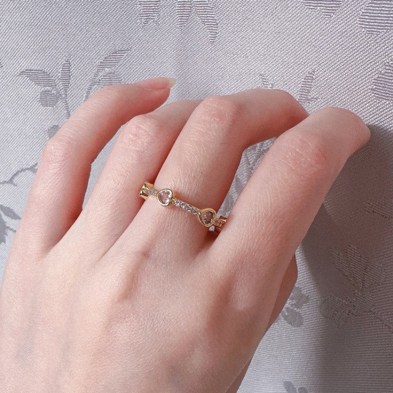 Retro 18K Gold Ring Women