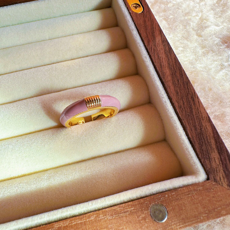 Retro 18K Gold Ring Women