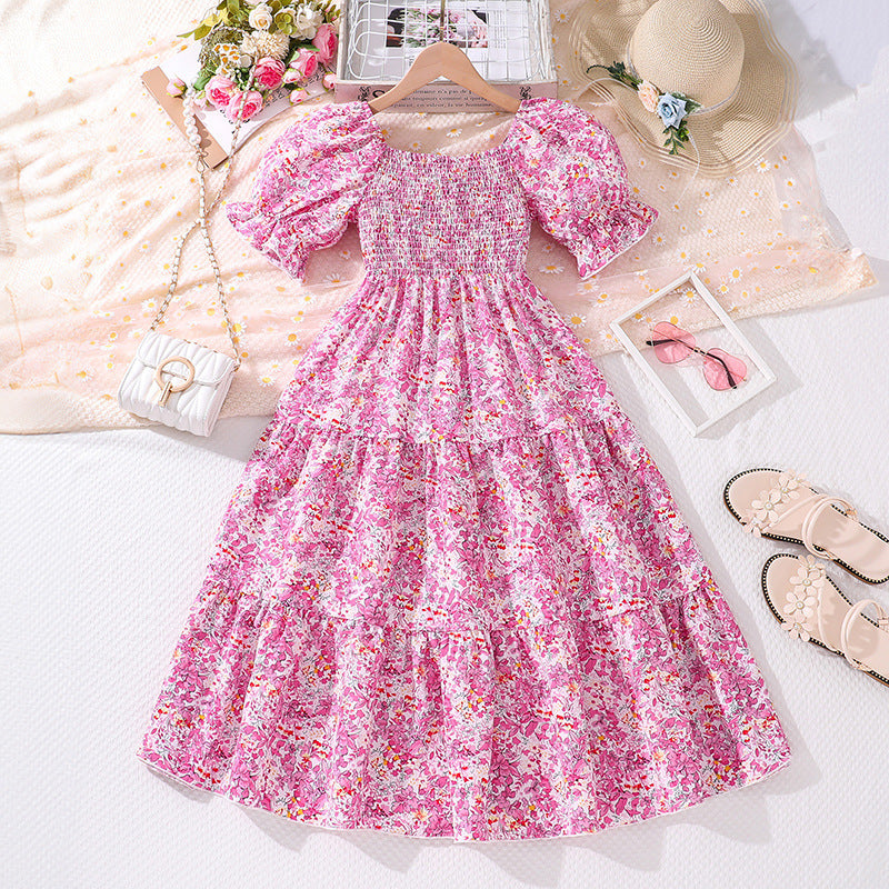 Medium And Large Children's Clothing European And American Girls Dress Western Princess Style