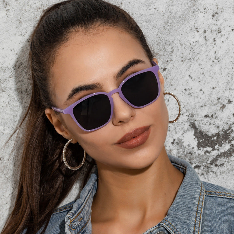 European And American New Simple Retro Square Sunglasses