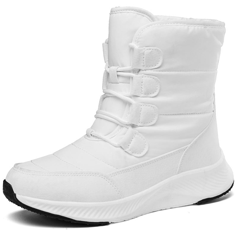 Waterproof Snow Boots Women's Mid-calf Front Zipper