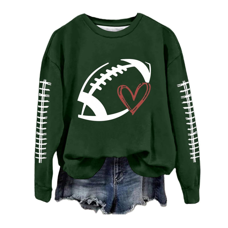 Women's Sweatshirt Baseball Uniform Printed Long-sleeved Sweater Sweatshirt