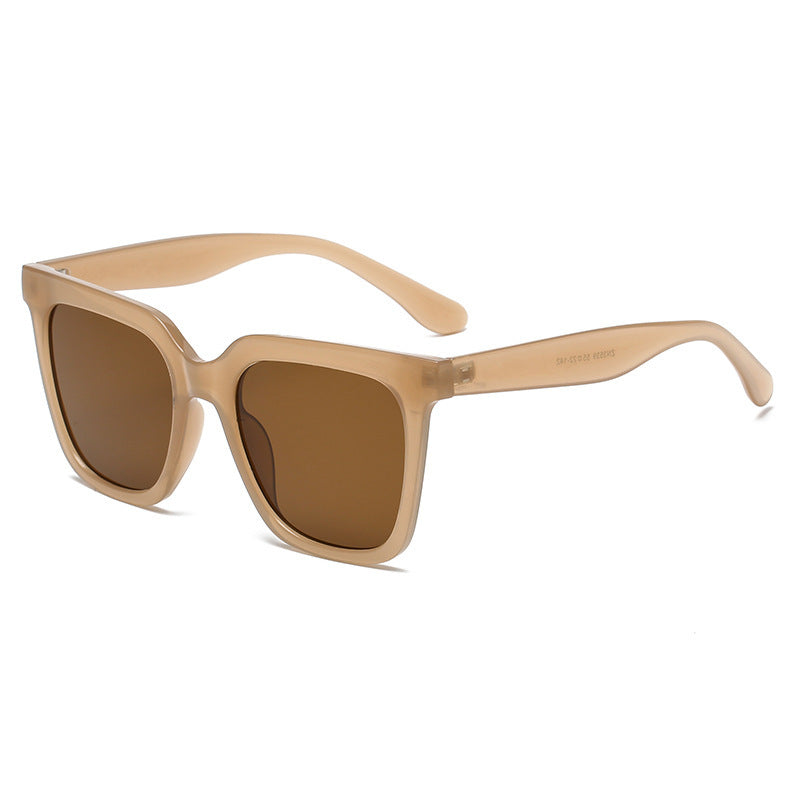 European And American Simple Large Frame Square Sunglasses