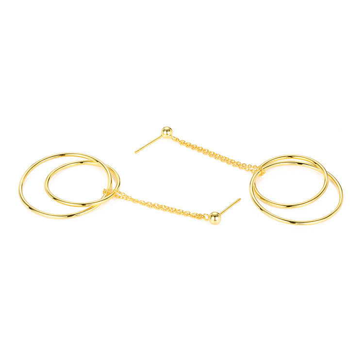 European And American Trendy Jewelry Simple Circle Eardrops