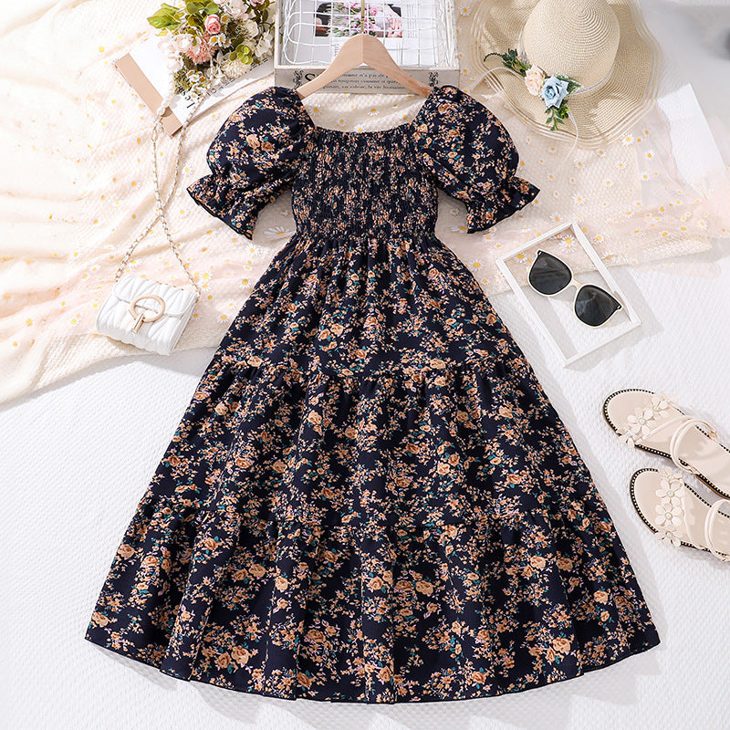 Medium And Large Children's Clothing European And American Girls Dress Western Princess Style